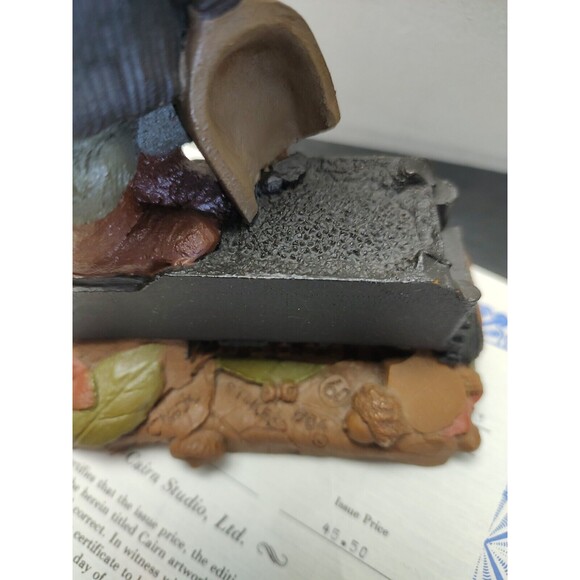 Tom Clark Gnome Cairn Studio Stokes #60  1986 Gnome with Coal Tender Train COA - Picture 12 of 12